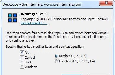 Sysinternals Desktops虚拟桌面 V2.0 英文绿色版