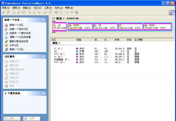 磁盘分区工具下载_PQmagic(分区魔法师)绿色汉化版