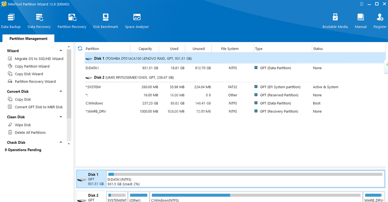 MiniTool Partition Wizard官方版