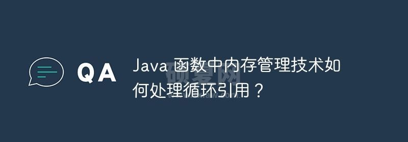 Java 函数中内存管理技术如何处理循环引用？