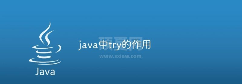 java中try的作用