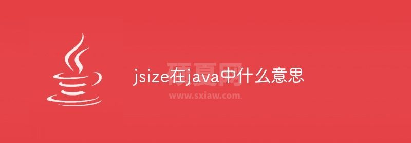 jsize在java中什么意思