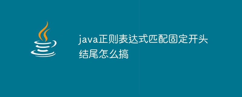 java正则表达式匹配固定开头结尾怎么搞