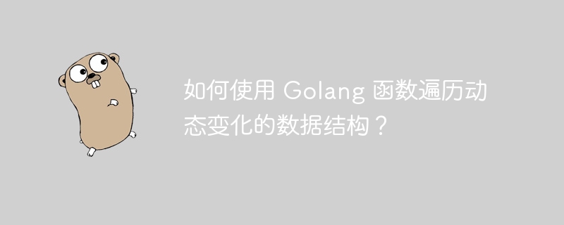 如何使用 golang 函数遍历动态变化的数据结构？