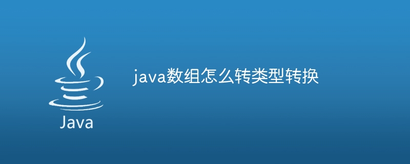 java数组怎么转类型转换