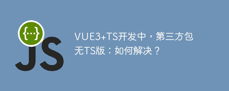 VUE3+TS开发中，第三方包无TS版：如何解决？