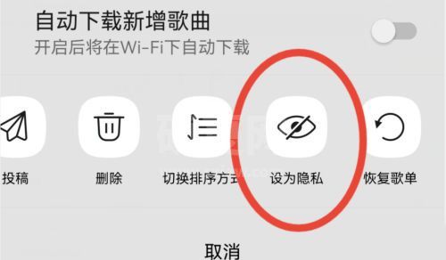QQ音乐如何将歌单设置为隐私状态?QQ音乐歌单设置为隐私状态的方法截图