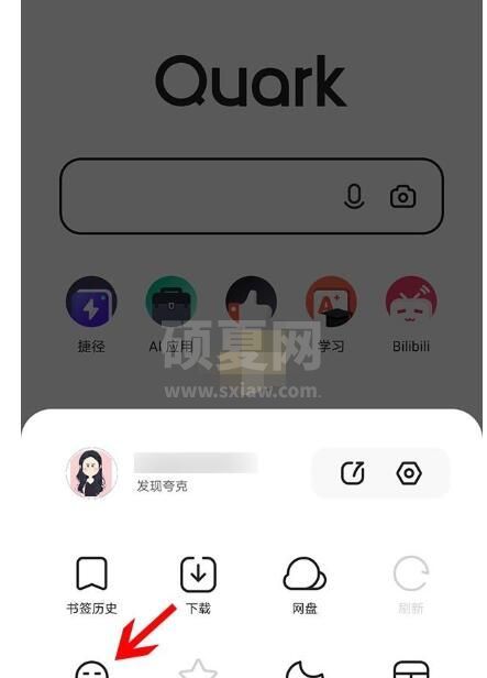 夸克浏览器怎么开无痕?夸克浏览器开无痕浏览的教程截图