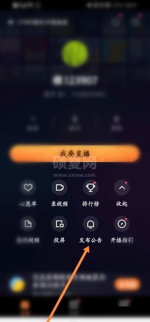 快手直播伴侣怎么发布公告？快手直播伴侣发布公告教程截图