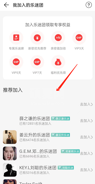 网易云音乐乐迷团在哪里?网易云音乐乐迷团查看方法截图
