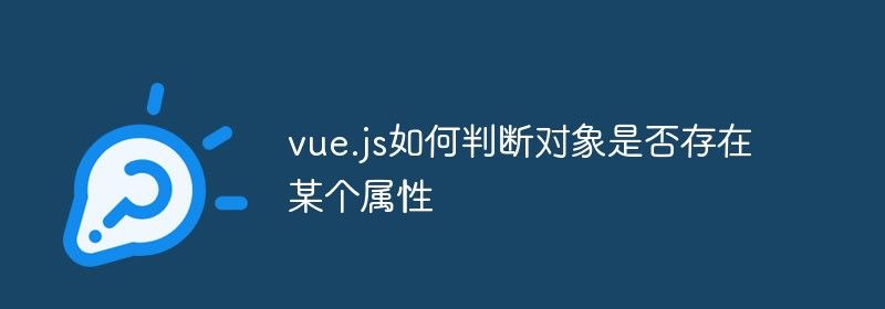 vue.js如何判断对象是否存在某个属性