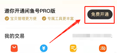 闲鱼如何开通pro版?闲鱼开通pro版的方法截图