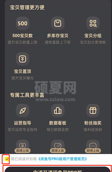 闲鱼如何开通pro版?闲鱼开通pro版的方法截图