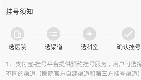 支付宝帮家人预约挂号的操作流程截图