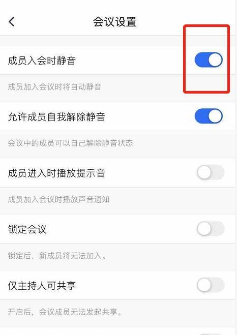 腾讯会议怎么设置静音? 腾讯会议设置静音的步骤方法截图