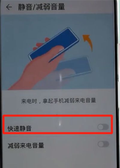 荣耀手机中设置翻转静音的方法步骤截图