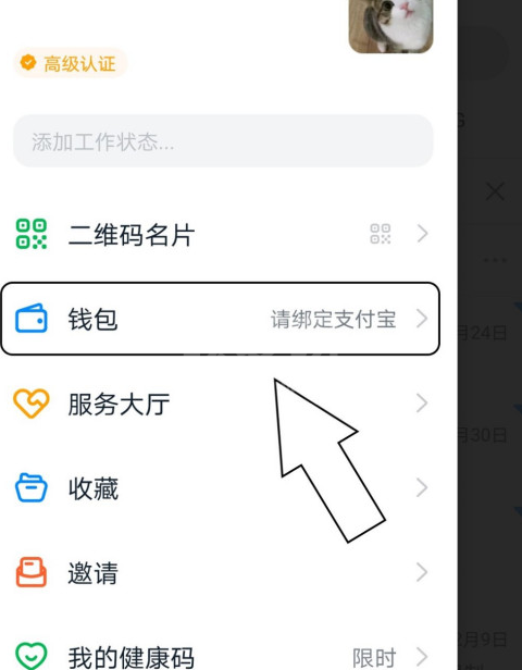 钉钉app怎么绑定支付宝账号 钉钉app绑定支付宝账号方法截图