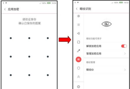 红魔Mars管理加密应用的操作流程截图