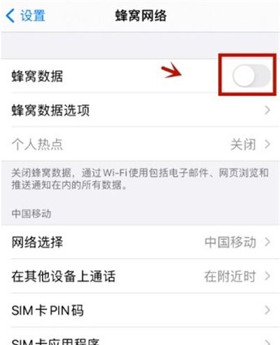 苹果手机数据流量在哪打开 苹果手机开启数据流量方法截图