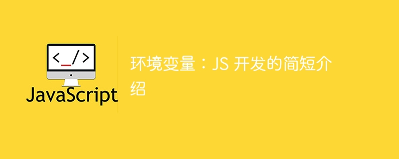 环境变量：js 开发的简短介绍