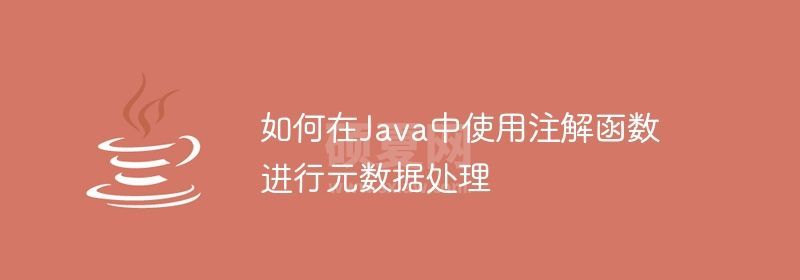 如何在Java中使用注解函数进行元数据处理