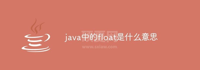 java中的float是什么意思