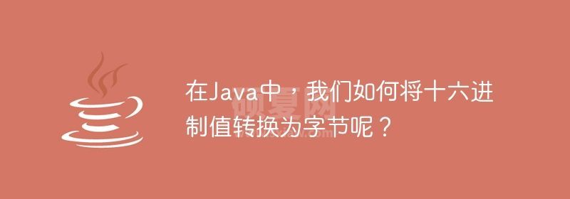 在Java中，我们如何将十六进制值转换为字节呢？