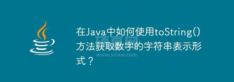 在Java中如何使用toString()方法获取数字的字符串表示形式？