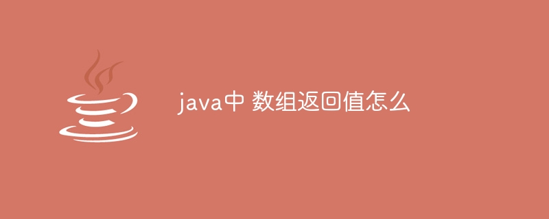 java中 数组返回值怎么