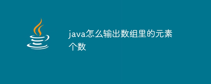 java怎么输出数组里的元素个数