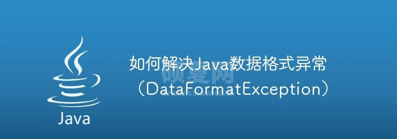 如何解决Java数据格式异常（DataFormatException）