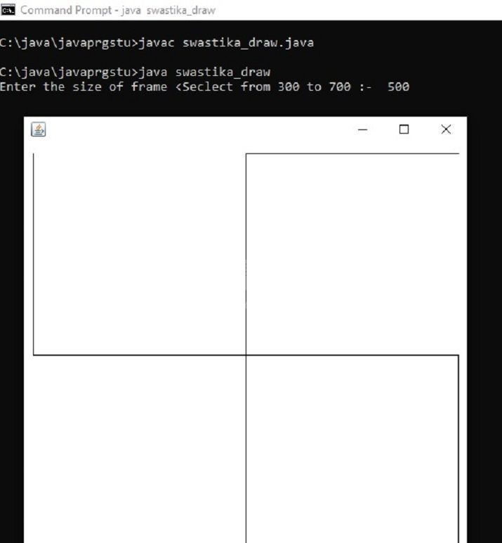 Java程序通过从用户输入打印卐（卍）符号