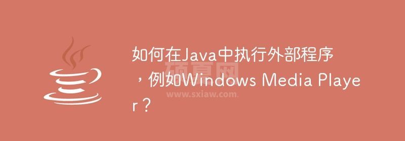 如何在Java中执行外部程序，例如Windows Media Player？