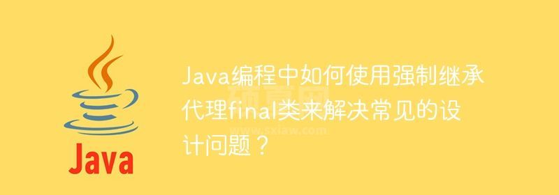 Java编程中如何使用强制继承代理final类来解决常见的设计问题？