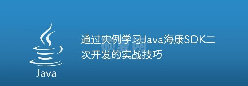 通过实例学习Java海康SDK二次开发的实战技巧