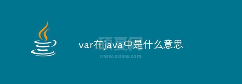 var在java中是什么意思