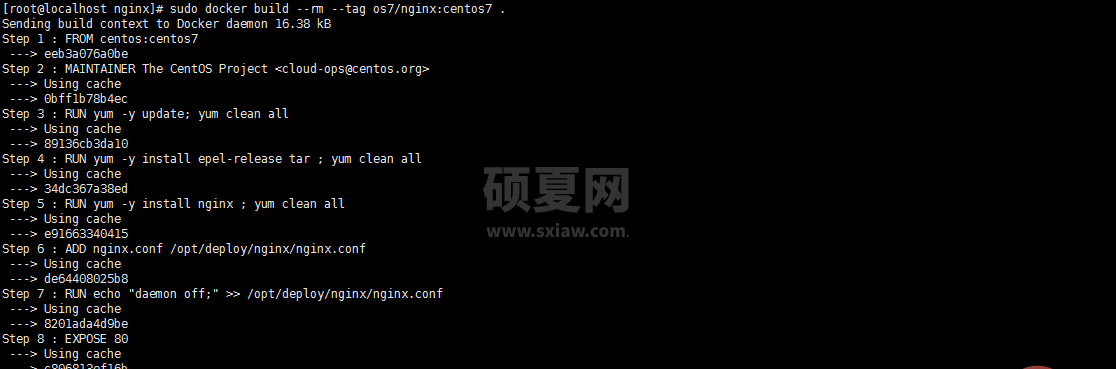 CentOS7 Docker Nginx部署及运行实例分析