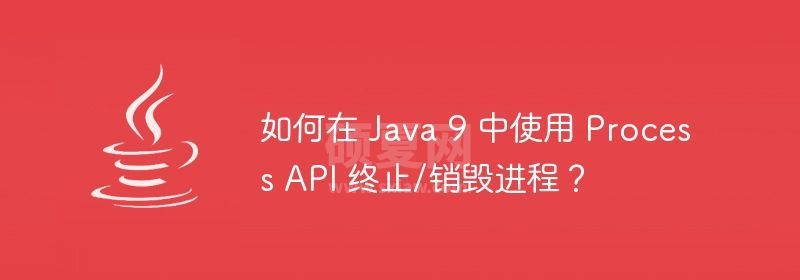 如何在 Java 9 中使用 Process API 终止/销毁进程？