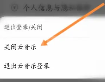 网易云音乐怎样关闭云音乐？网易云音乐关闭云音乐的详细步骤截图