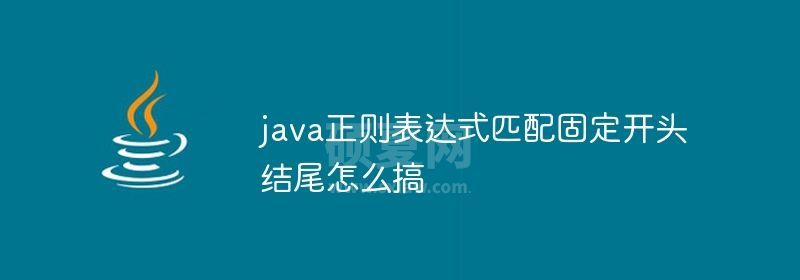 java正则表达式匹配固定开头结尾怎么搞