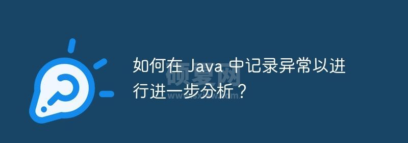 如何在 Java 中记录异常以进行进一步分析？