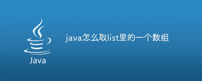 java怎么取list里的一个数组