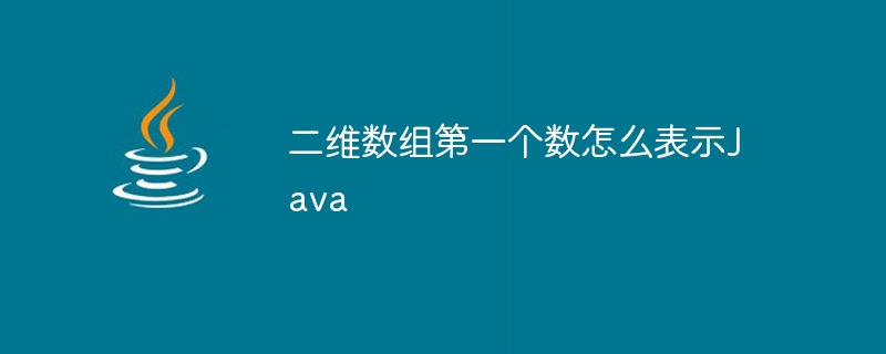 二维数组第一个数怎么表示Java