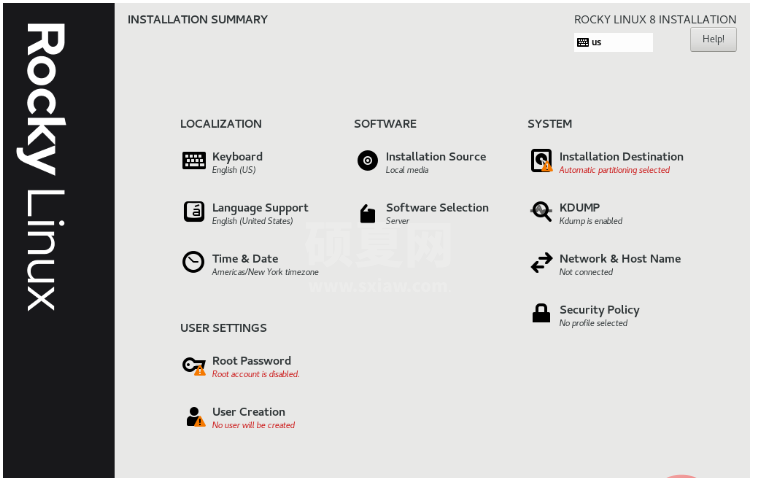 VMware如何安装Rocky Linux服务器系统并执行优化