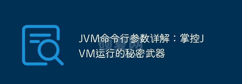 JVM命令行参数详解：掌控JVM运行的秘密武器