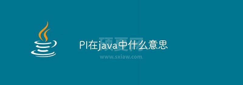 PI在java中什么意思