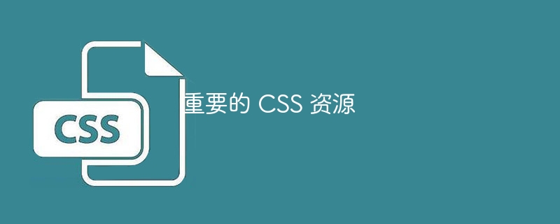 重要的 CSS 资源