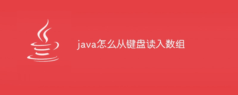 java怎么从键盘读入数组