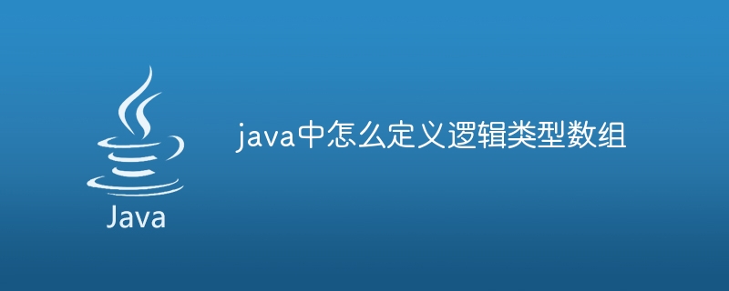 java中怎么定义逻辑类型数组