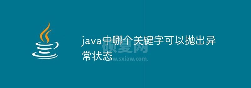 java中哪个关键字可以抛出异常状态